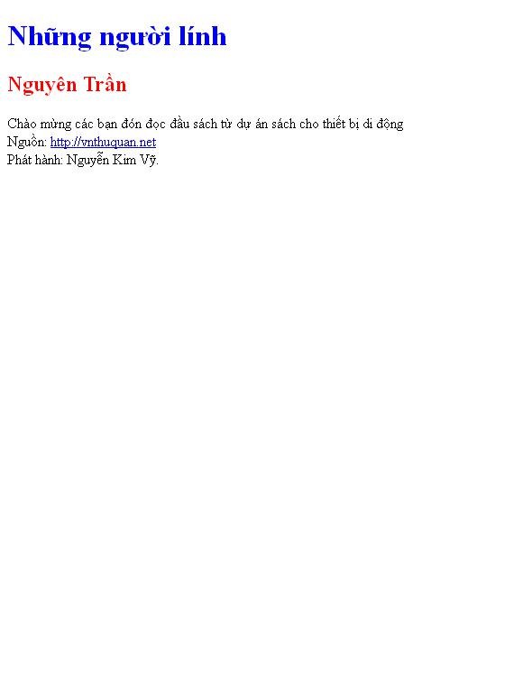 Những người lính