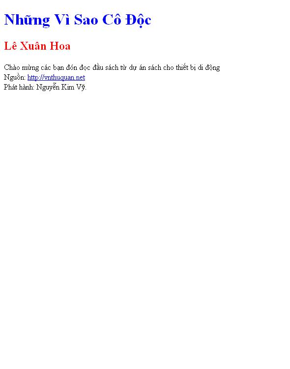 Những Vì Sao Cô Độc