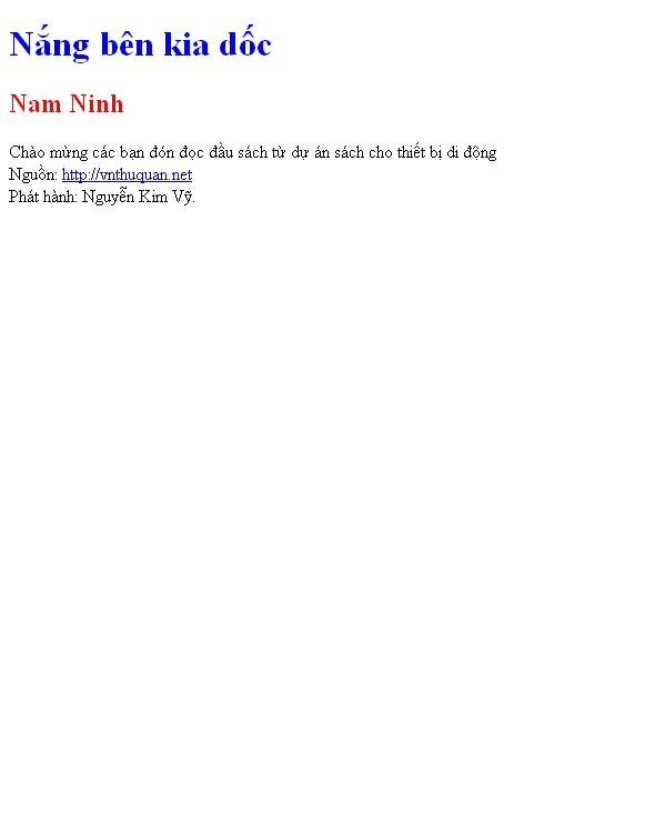 Nắng bên kia dốc