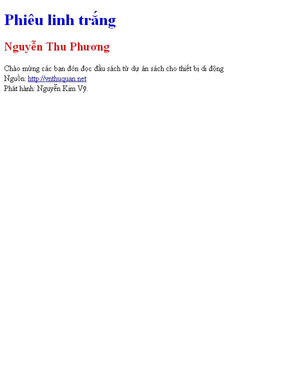 Phiêu linh trắng