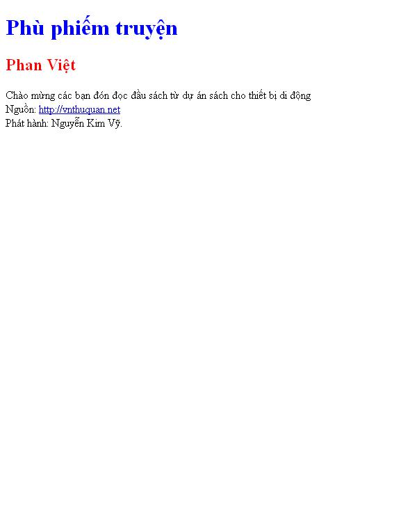 Phù phiếm truyện