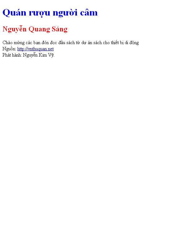 Quán rượu người câm
