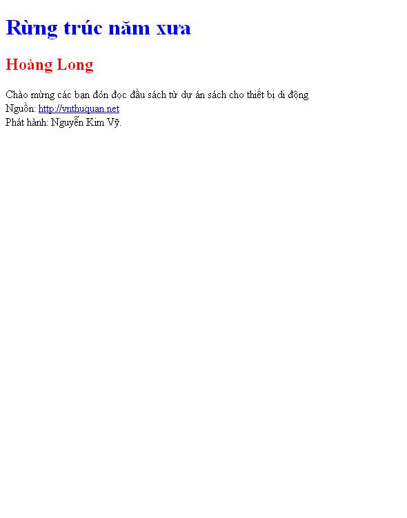Rừng trúc năm xưa