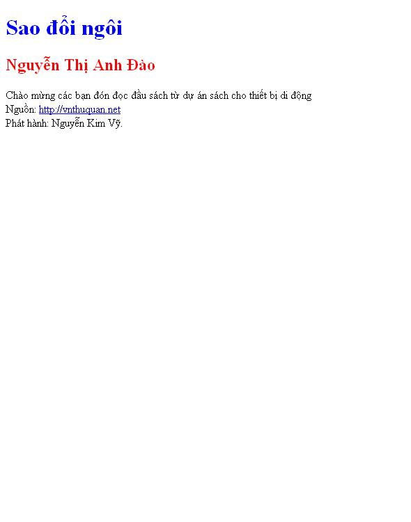 Sao đổi ngôi