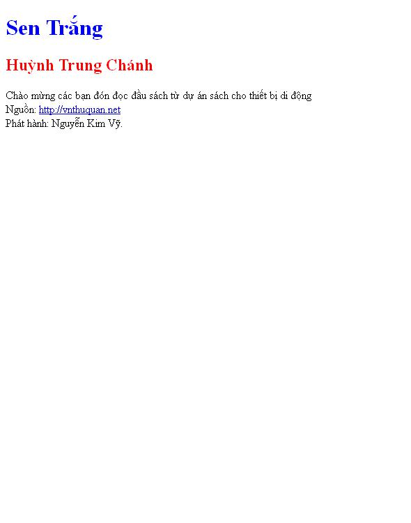 Sen Trắng