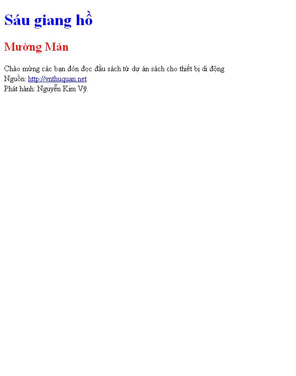 Sáu giang hồ