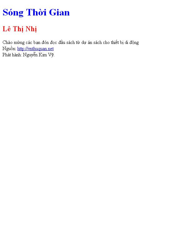 Sóng Thời Gian