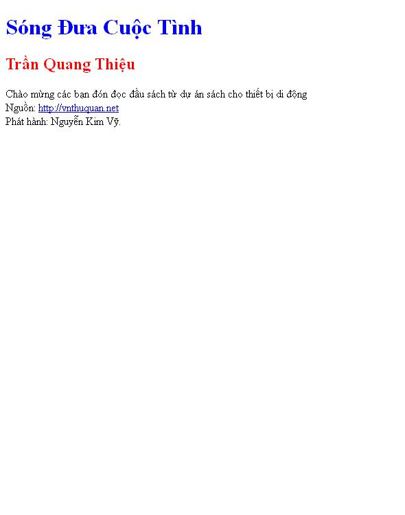 Sóng Đưa Cuộc Tình