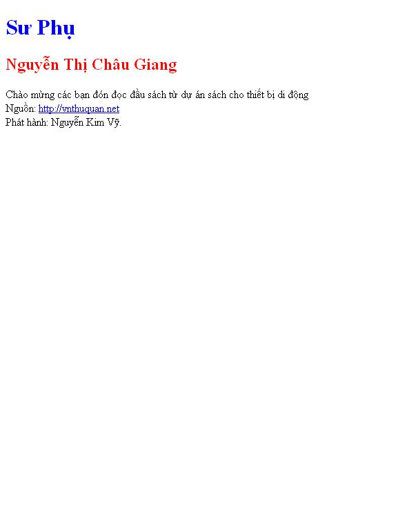 Sư Phụ