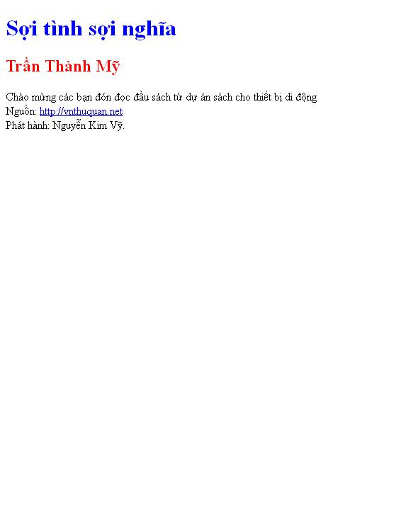 Sợi tình sợi nghĩa
