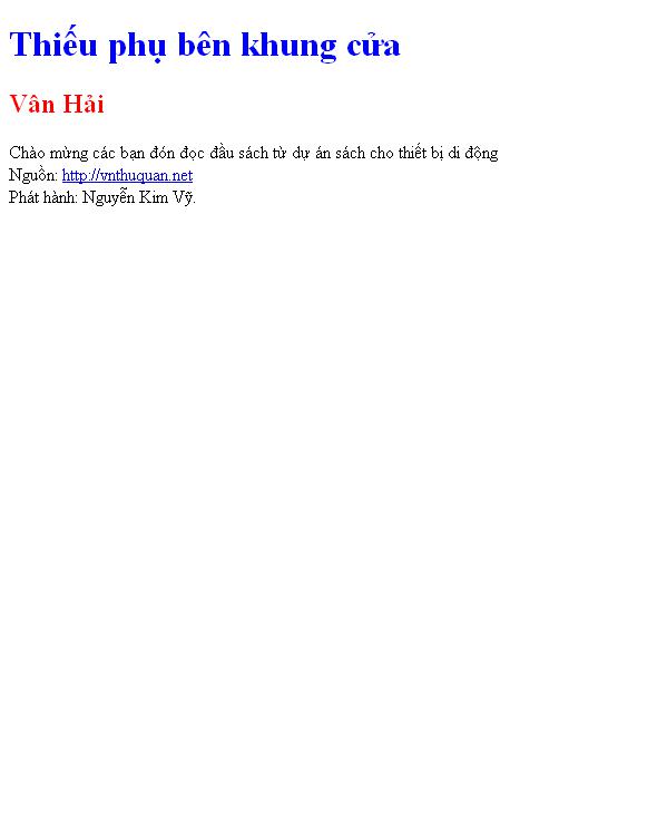 Thiếu phụ bên khung cửa