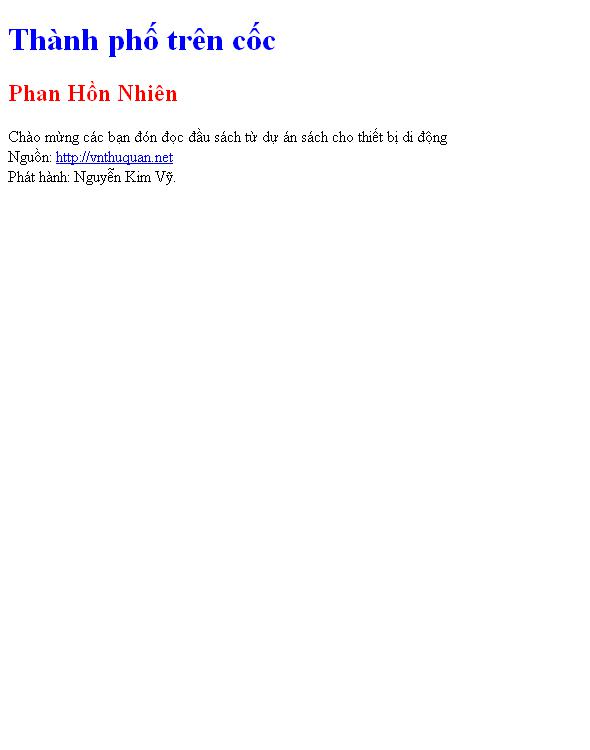 Thành phố trên cốc