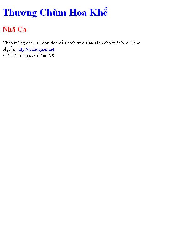 Thương Chùm Hoa Khế