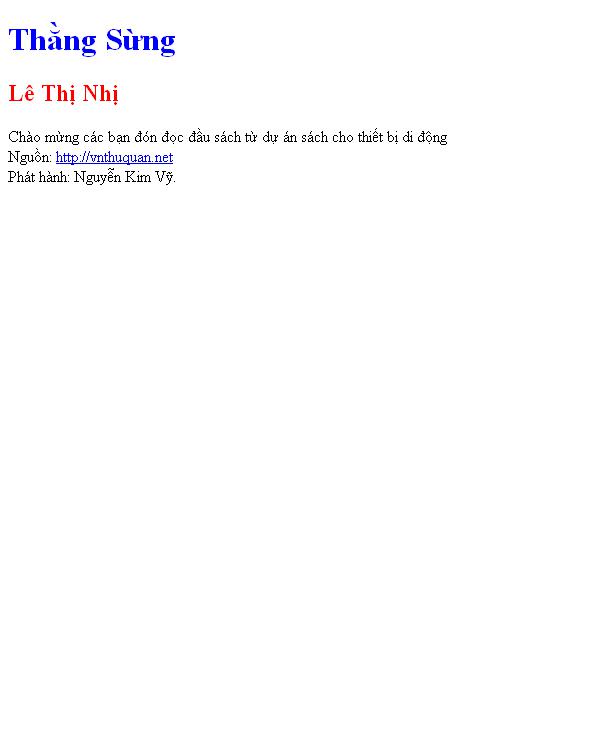 Thằng Sừng