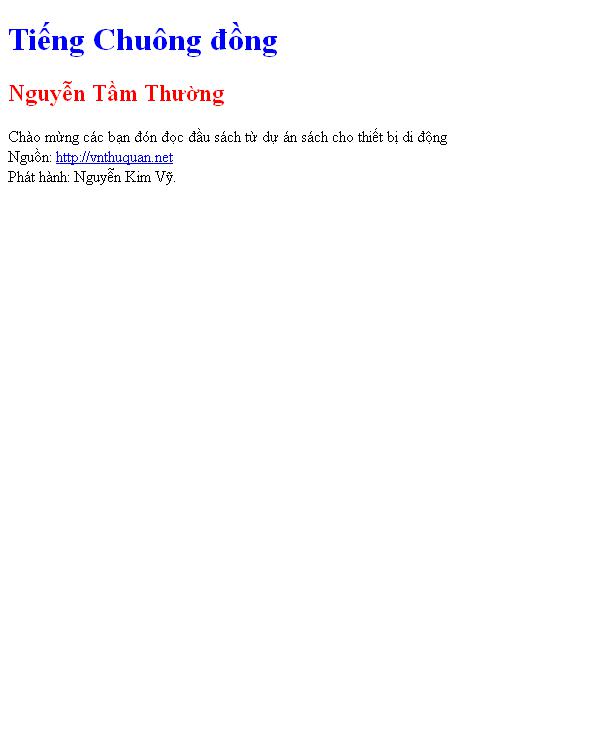 Tiếng Chuông đồng