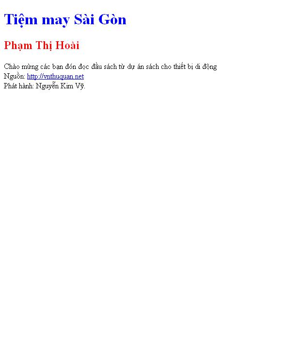 Tiệm may Sài Gòn