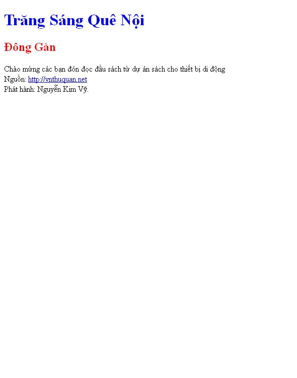Trăng Sáng Quê Nội