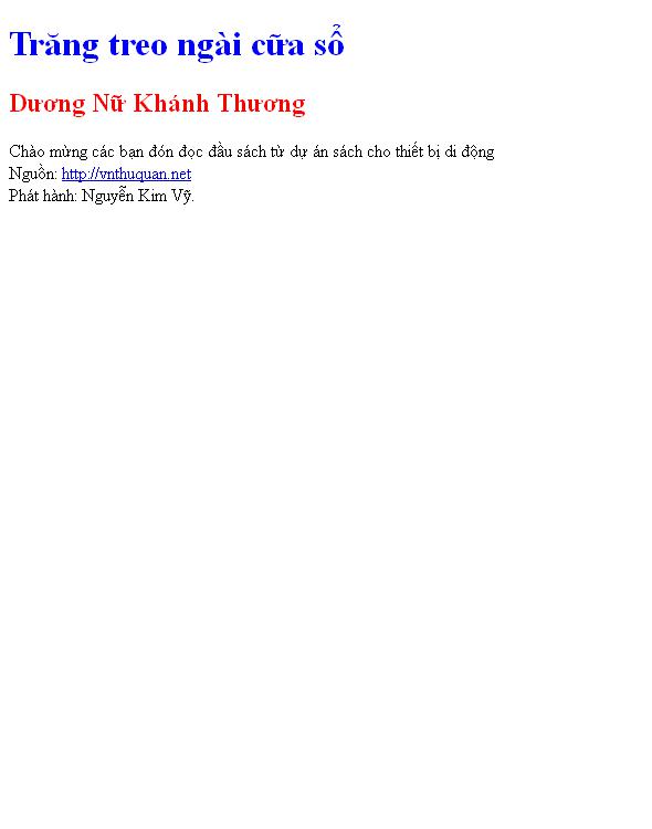 Trăng treo ngài cữa sổ