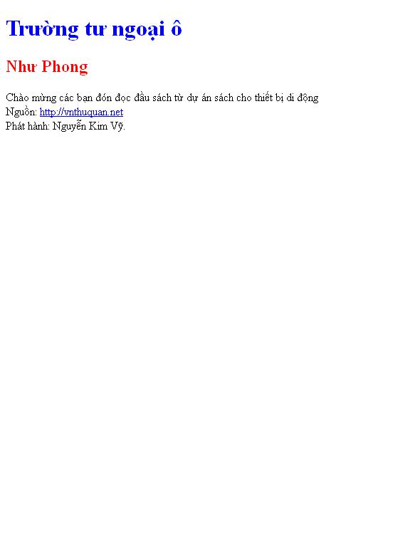 Trường tư ngoại ô