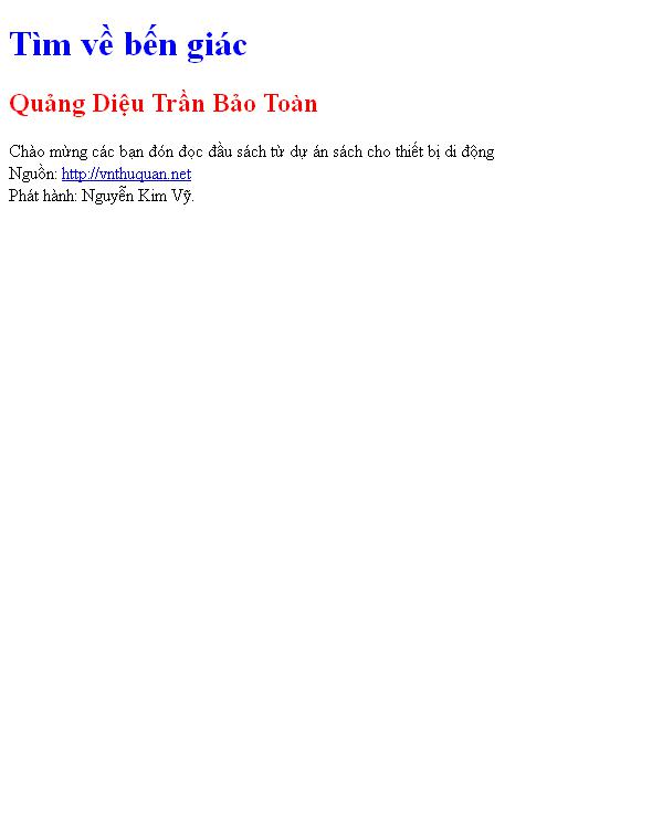 Tìm về bến giác