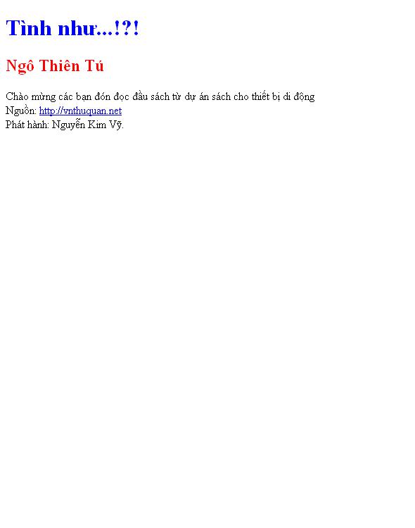 Tình như...!?!