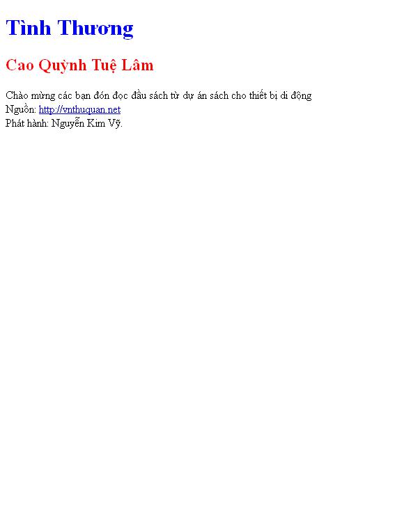 Tình Thương