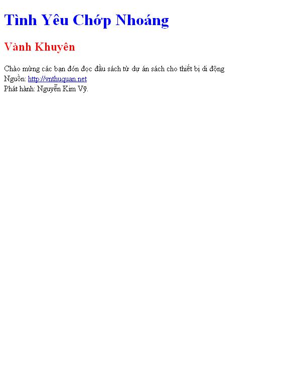 Tình Yêu Chớp Nhoáng