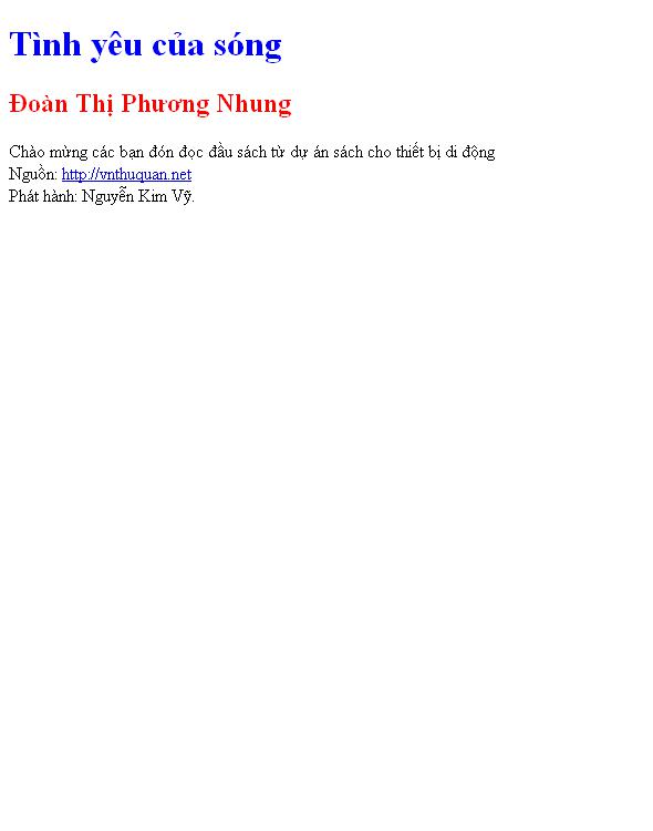Tình yêu của sóng