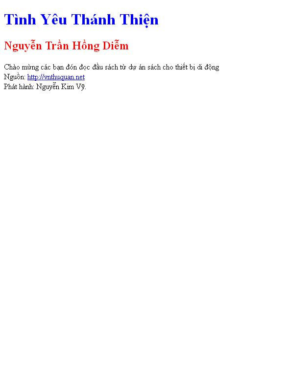 Tình Yêu Thánh Thiện
