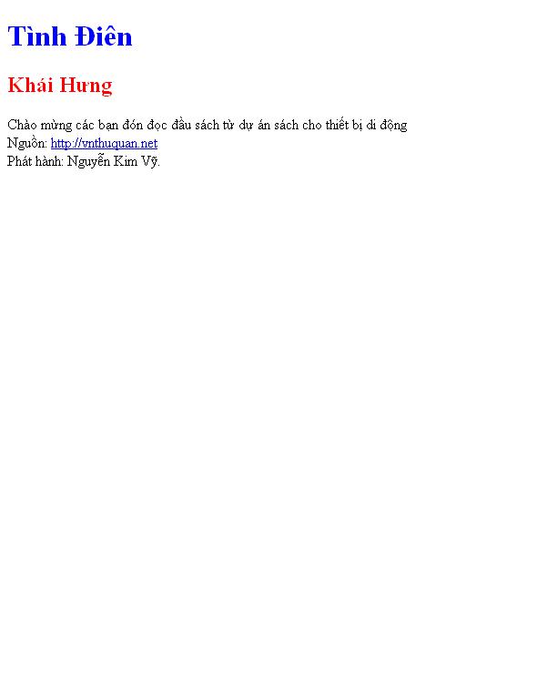 Tình Điên