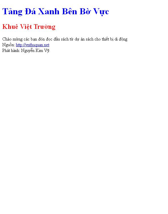 Tảng Đá Xanh Bên Bờ Vực