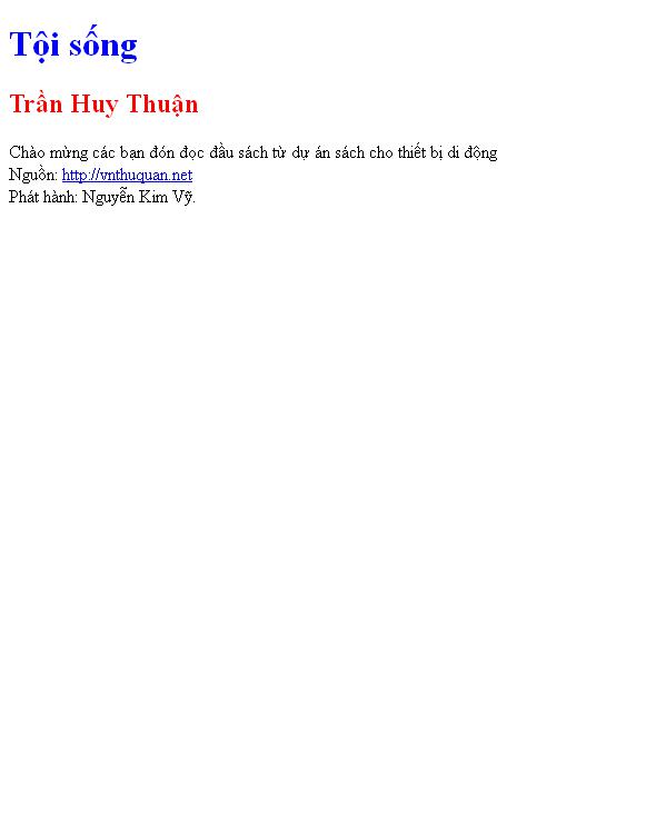 Tội sống