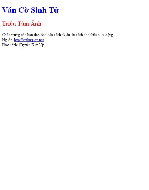 Ván Cờ Sinh Tử