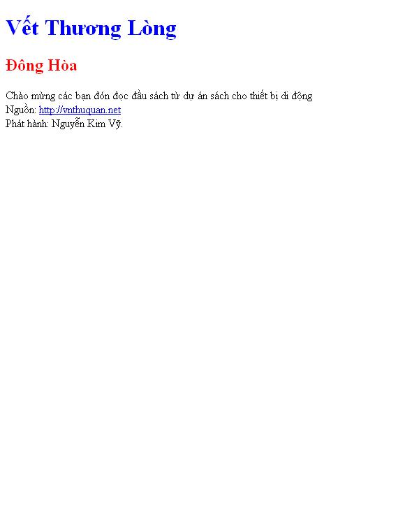 Vết Thương Lòng