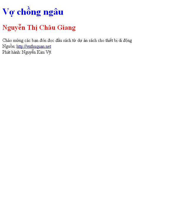 Vợ chồng ngâu