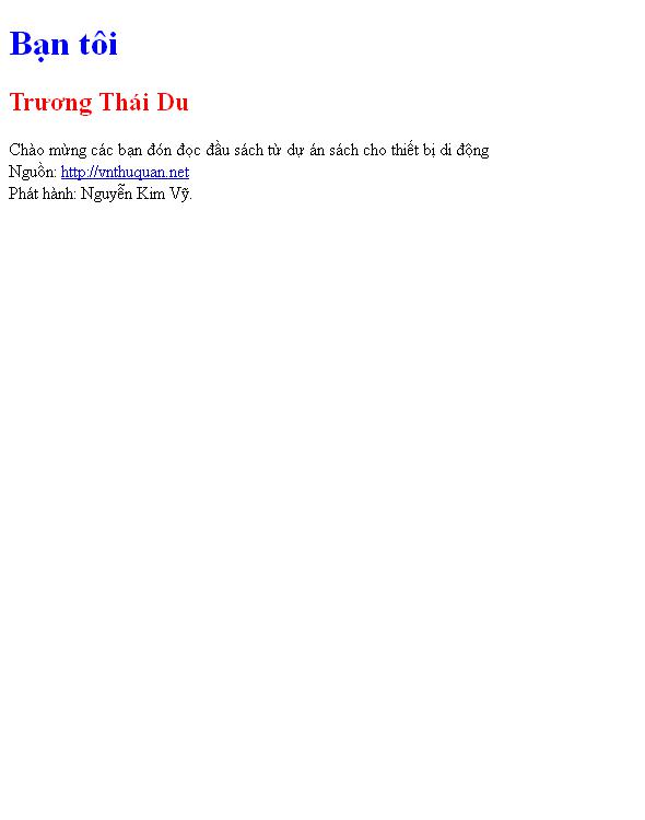 Bạn tôi