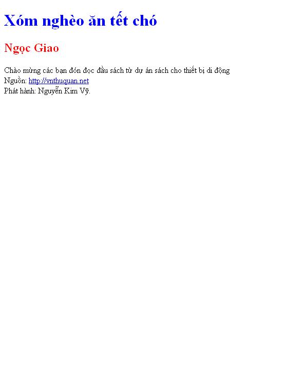 Xóm nghèo ăn tết chó