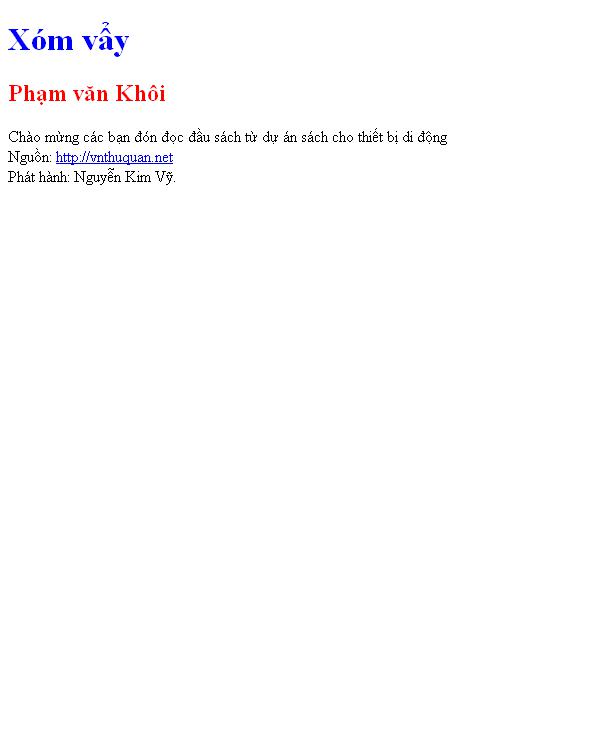 Xóm vẩy