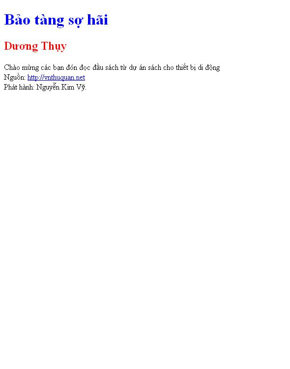 Bảo tàng sợ hãi