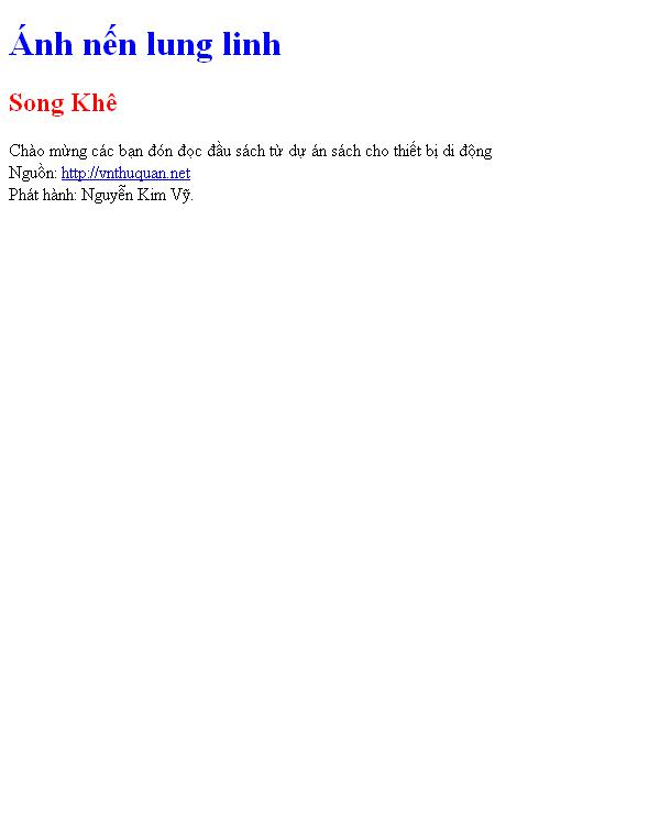 Ánh nến lung linh