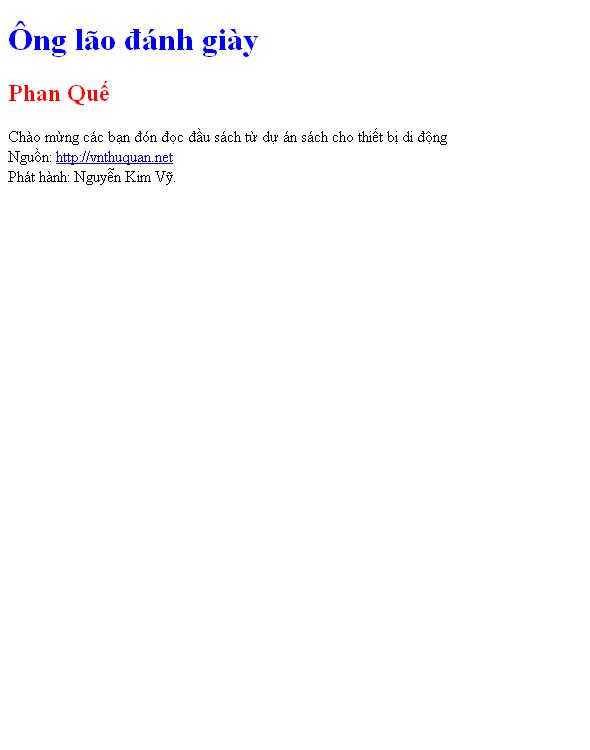 Ông lão đánh giày