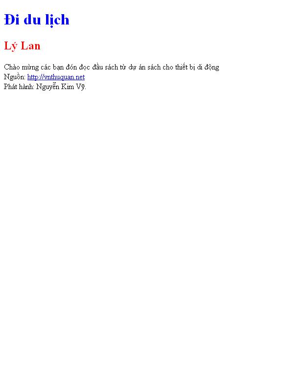 Đi du lịch