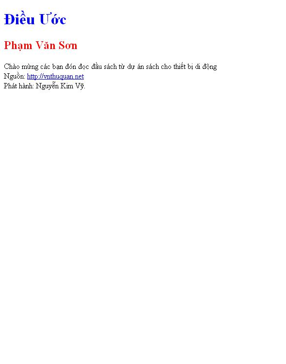 Điều Ước