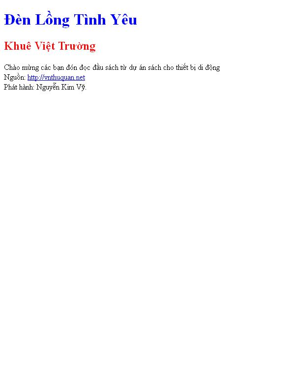 Đèn Lồng Tình Yêu