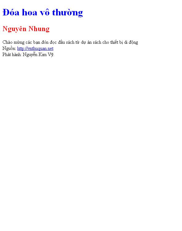 Đóa hoa vô thường