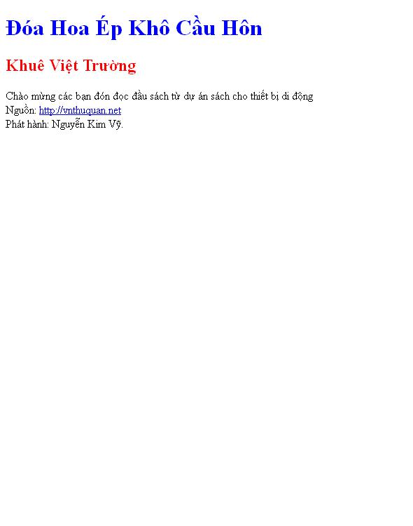 Đóa Hoa Ép Khô Cầu Hôn