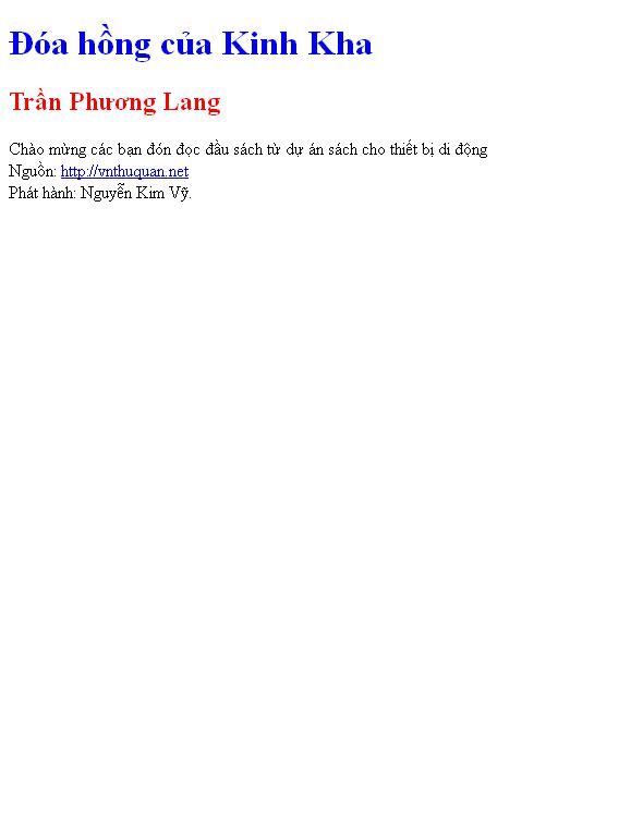 Đóa hồng của Kinh Kha