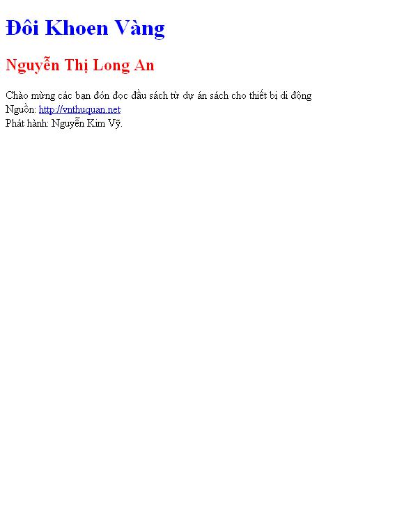 Đôi Khoen Vàng