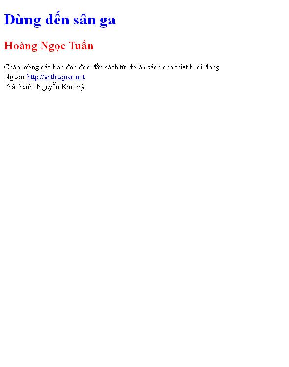Đừng đến sân ga