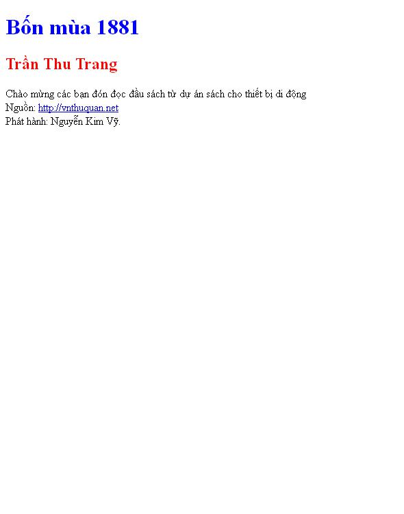 Bốn mùa 1881